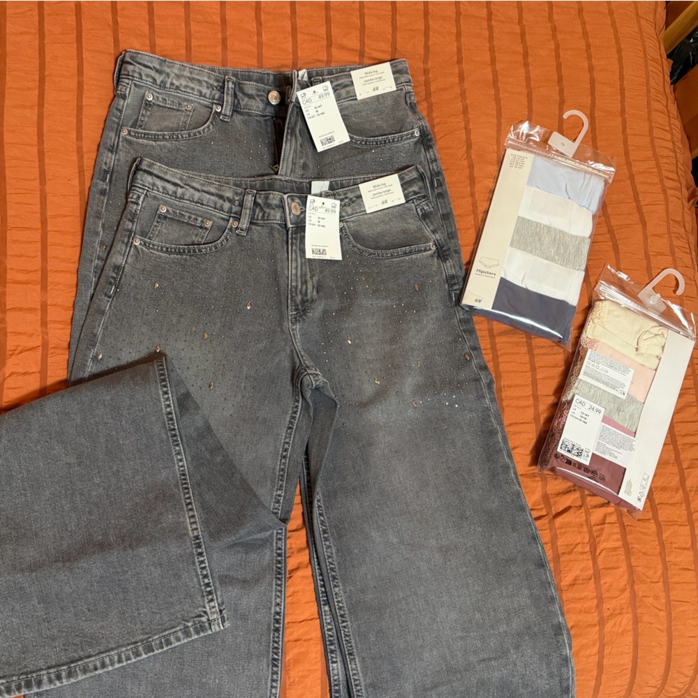 H&M Men's Dark Gray Relaxed Jeans